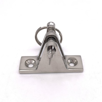 Stainless Steel 316 Deck Hinge with Round Ring Welded Straight Deck Mount Hinge Hardware Accessories